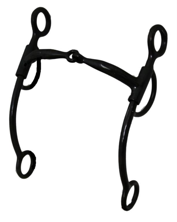 Zwart shank trensbit
