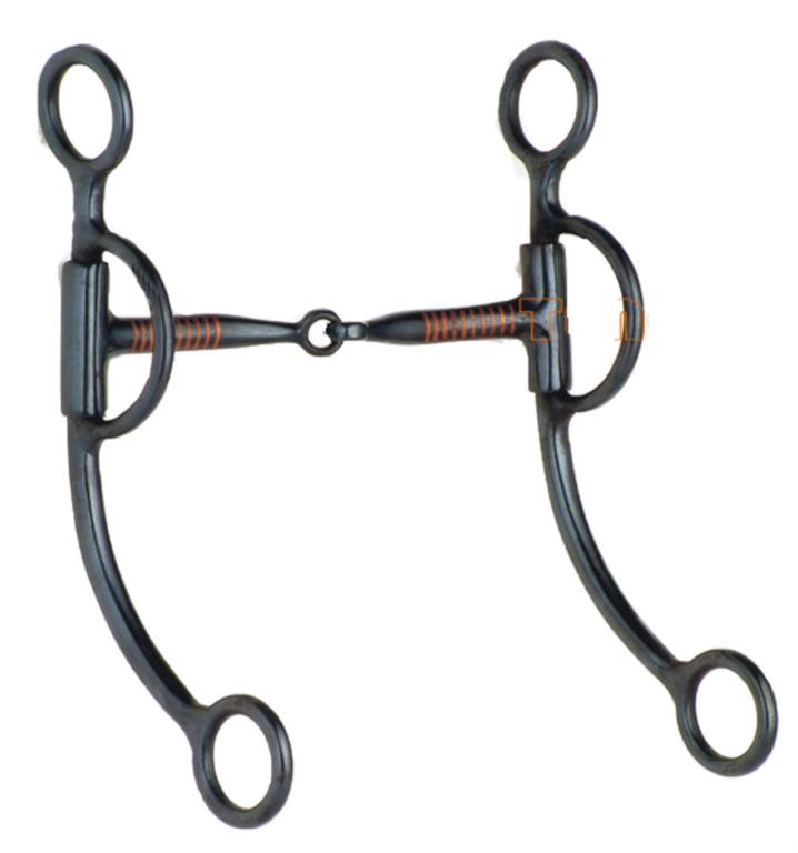 Zwart shank trensbit