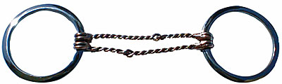 Double twisted wire ring trensbit