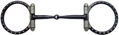Bruin staal snaffle showbit