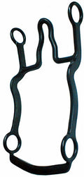 Zwart long cheek high port bit