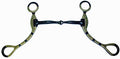Blauw steel shank snaffle showbit