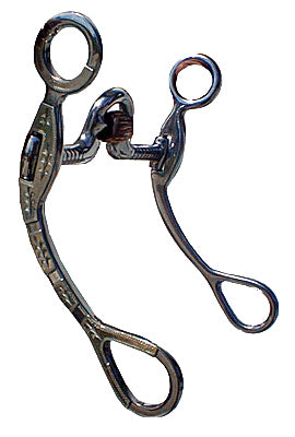 Zilver cheek showbit met port and roller