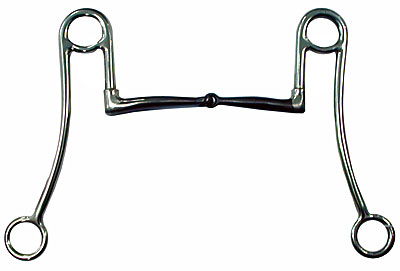 “Paperclip” bit met snaffle mouthpiece