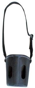 Plastic muzzle met nylon strap