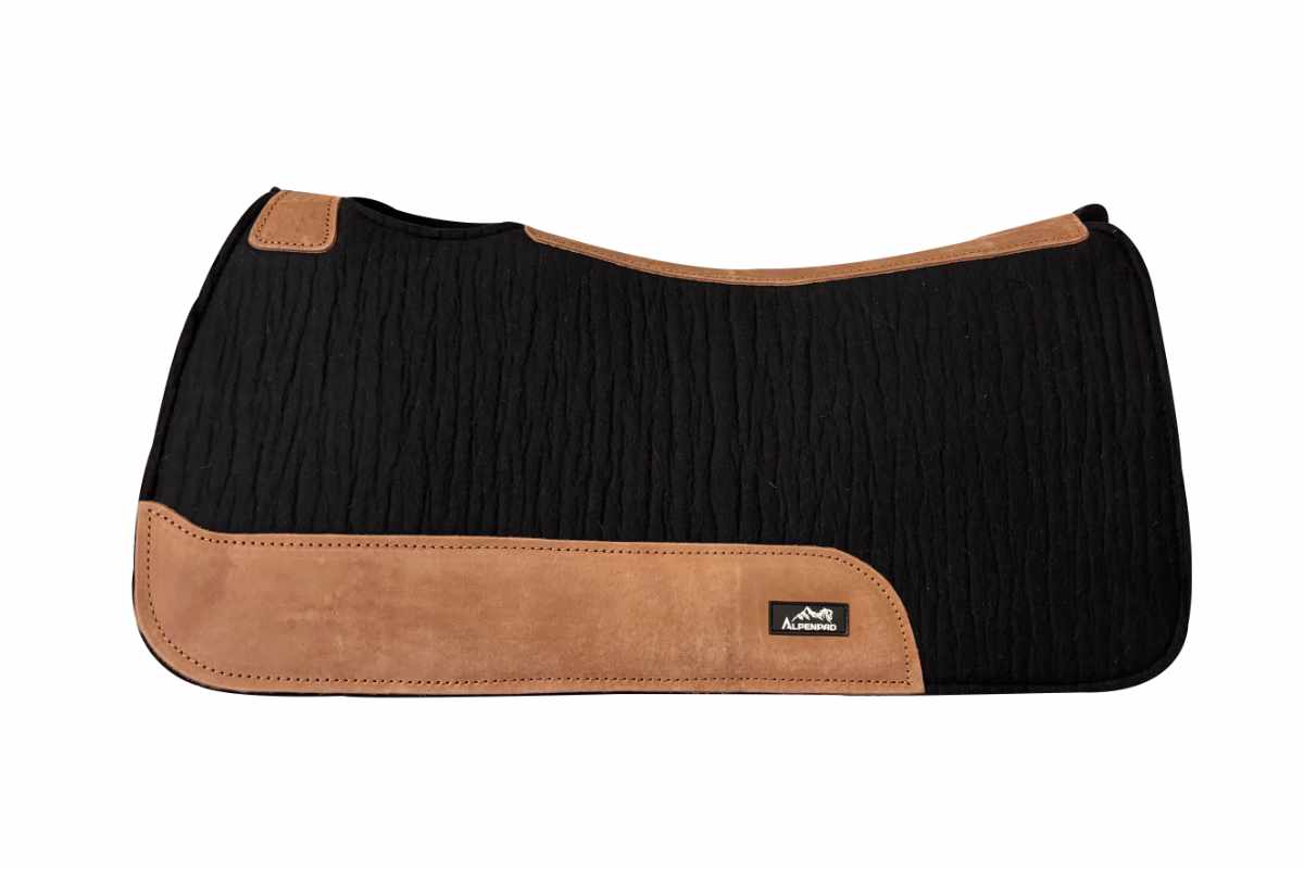 AlpenPad 2.0 – Zwart met licht leder / 75 cm - extra diep uitgesneden voor deep rigging