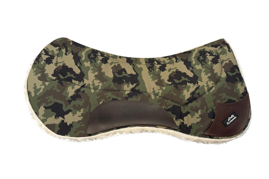 AlpenPad Working Line – Butterfly Canvas Pad met fleece onderzijde – Green Camouflage
