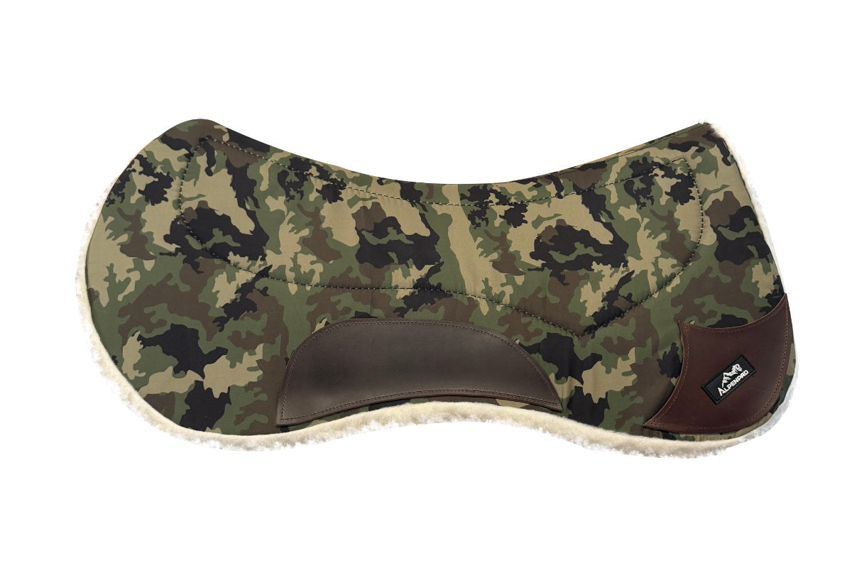 AlpenPad Working Line – Butterfly Canvas Pad met fleece onderzijde – Green Camouflage