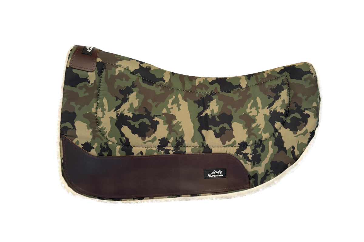 AlpenPad Working Line – Roundskirt 70 cm / Canvas Pad met fleece onderzijde – Green Camouflage