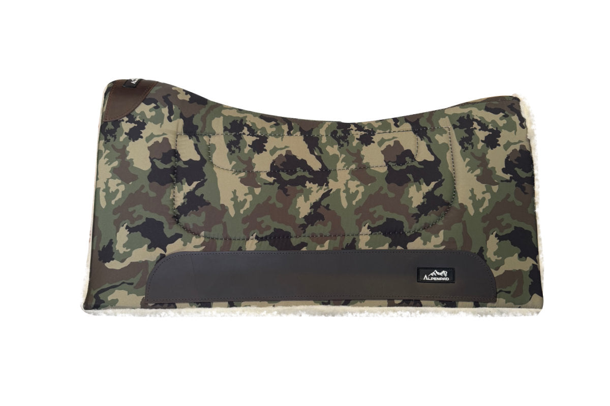 AlpenPad Working Line – Canvas Pad met fleece onderzijde – Green Camouflage