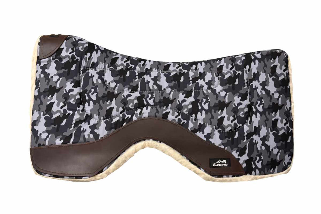 AlpenPad Working Line – Canvas Pad met fleece onderzijde – Pro Line model – Grey Camouflage– 79 cm of 75 cm