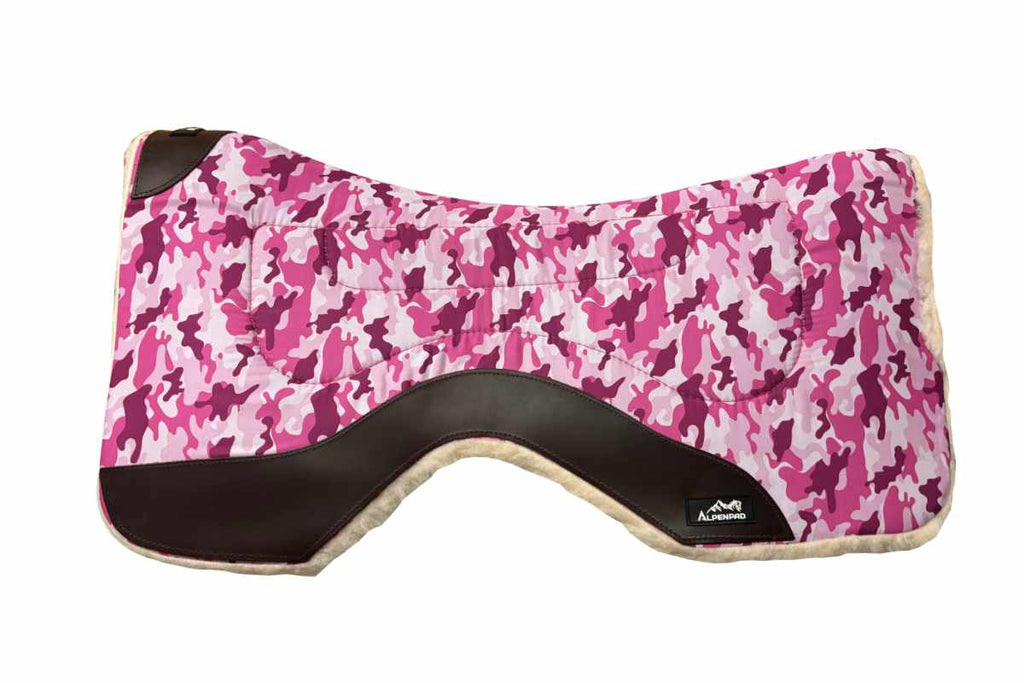 AlpenPad Working Line – Canvas Pad met fleece onderzijde – Pro Line model – Pink Camouflage– 79 cm of 75 cm