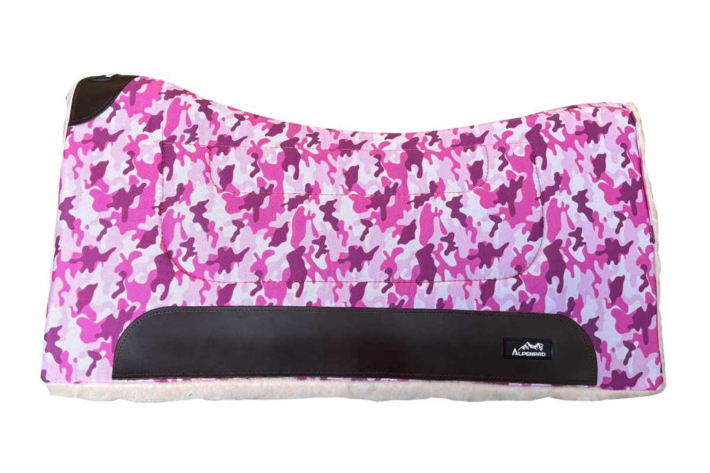 AlpenPad Working Line – Canvas Pad met fleece onderzijde – Pink Camouflage