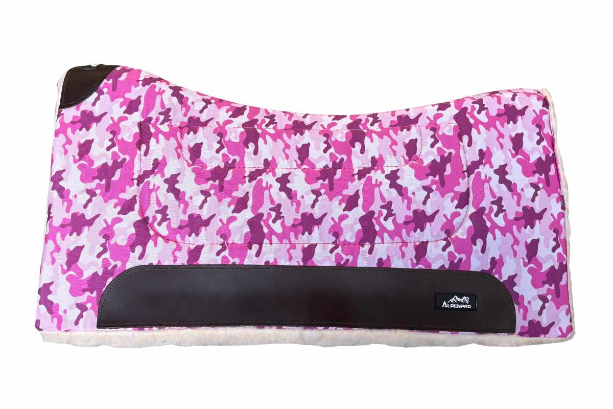 AlpenPad Working Line – Canvas Pad met fleece onderzijde – Pink Camouflage