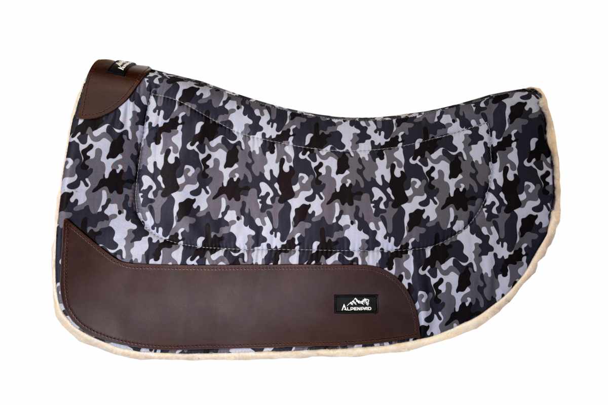 AlpenPad Working Line – Roundskirt 70 cm / Canvas Pad met fleece onderzijde – Grey Camouflage