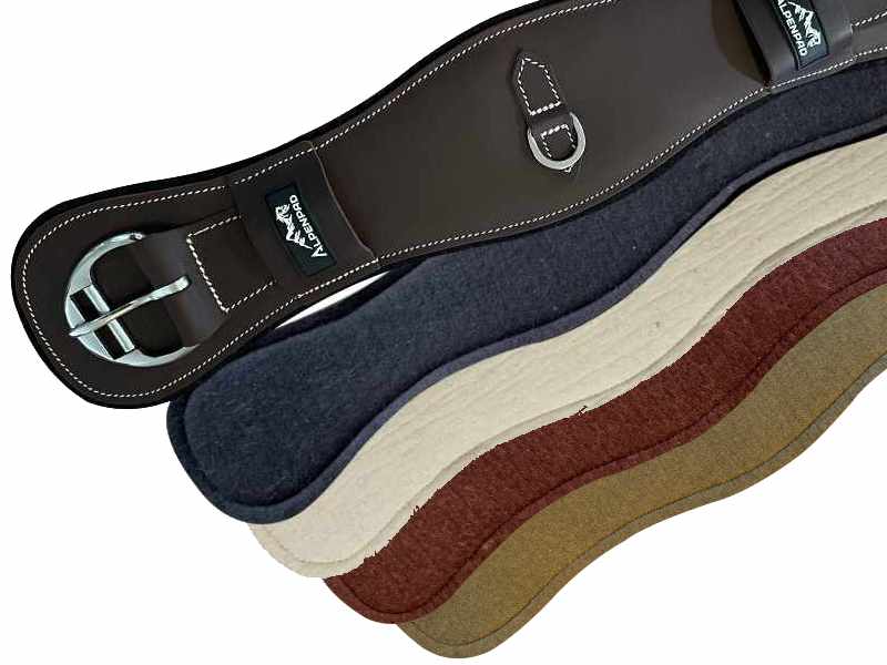 AlpenPad Pro Line Westernsingel – leder met vilten onderzijde