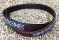 Riem leder met BEADS