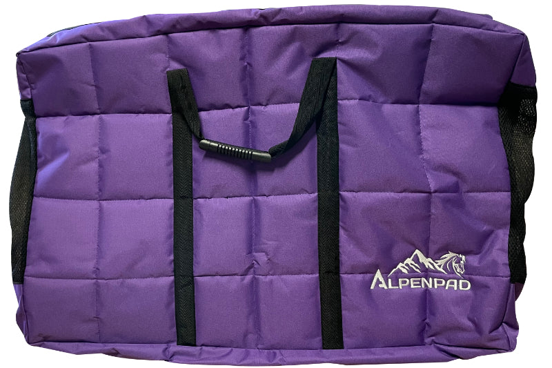 AlpenPad – gewatteerde en geborduurde Premium padbag & blanketbag – met twee Fächern