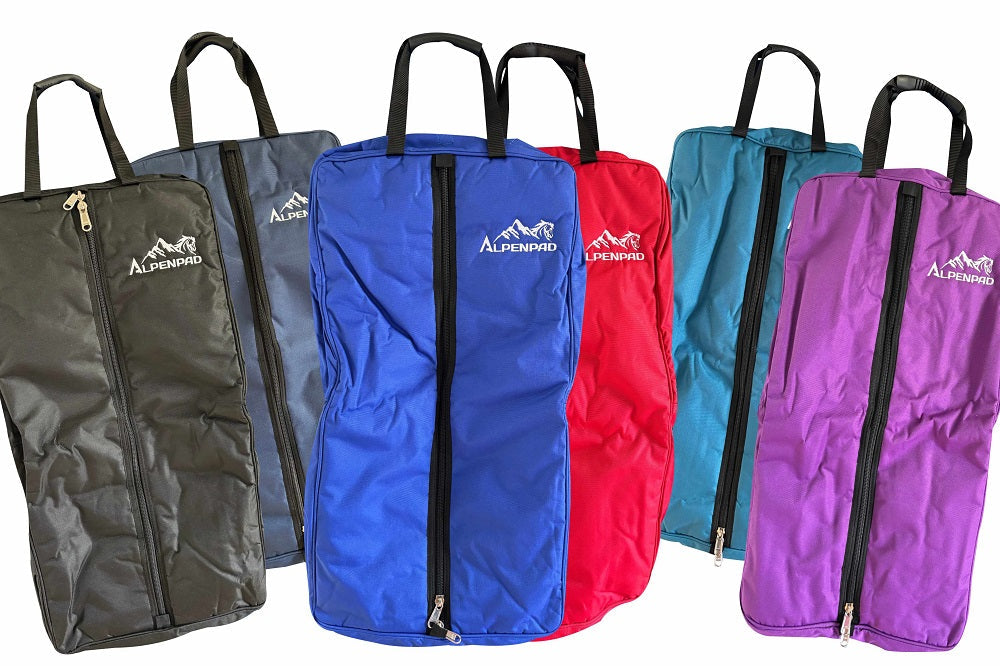 AlpenPad – gewatteerde en geborduurde Premium Bridle Bag – verschillende kleuren