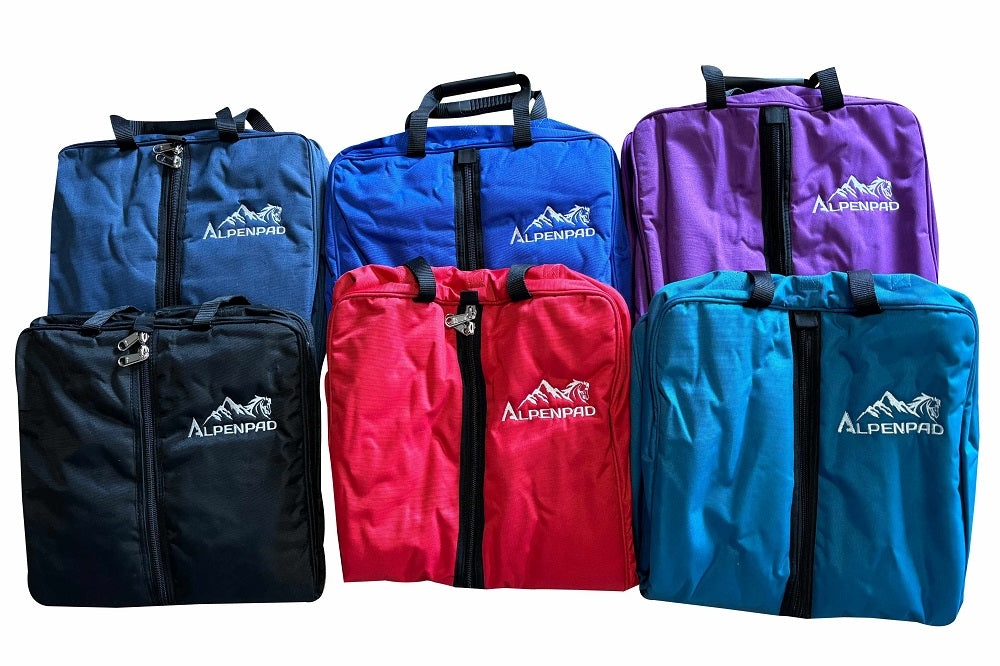 AlpenPad – gewatteerde en geborduurde Premium Bridle Bag – verschillende kleuren