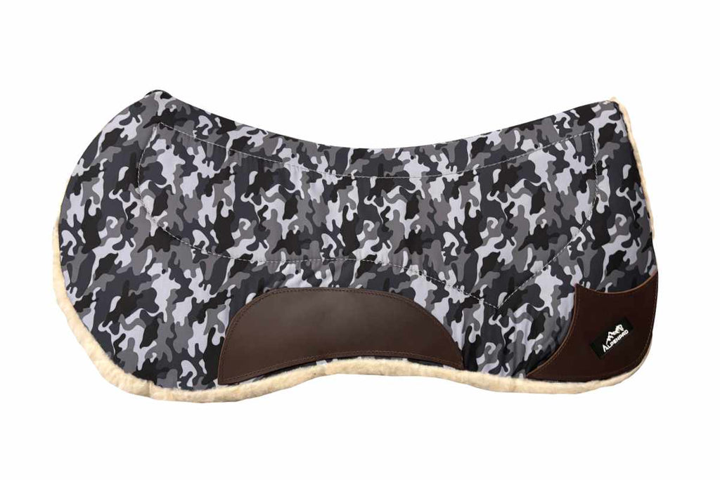 AlpenPad Working Line – Butterfly Canvas Pad met fleece onderzijde – Grey Camouflage
