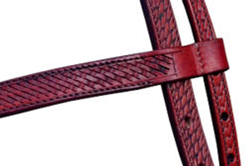 Hoofdstel met futurity browband, met zilver buckles