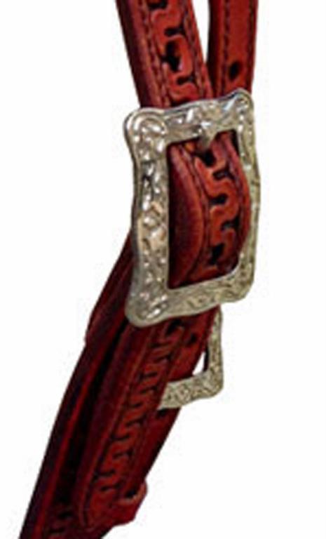 Hoofdstel met futurity browband, met zilver buckles