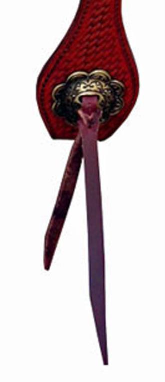 Dubbel-oorhoofdstel, met zilver buckles and conchos