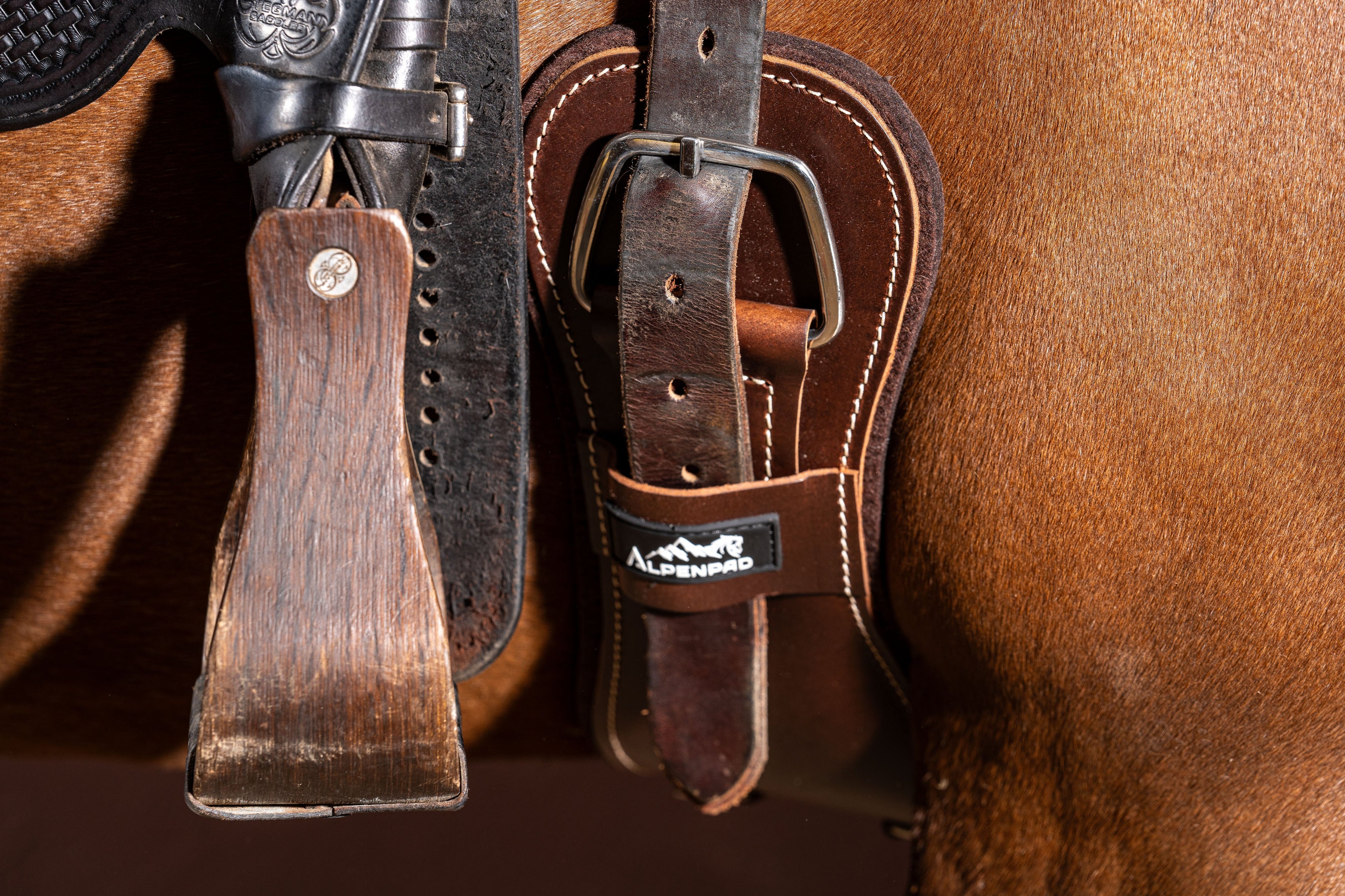 AlpenPad Pro Line Westernsingel – leder met vilten onderzijde