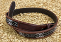 Riem leder met BEADS