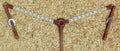 Leder borsttuig met zilver balls and barrels