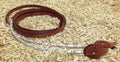 Leder teugels met zilver balls and barrels