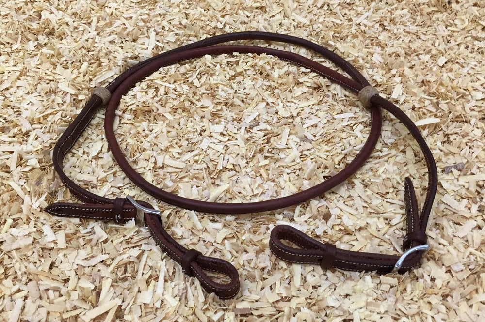 Round leder roping teugels