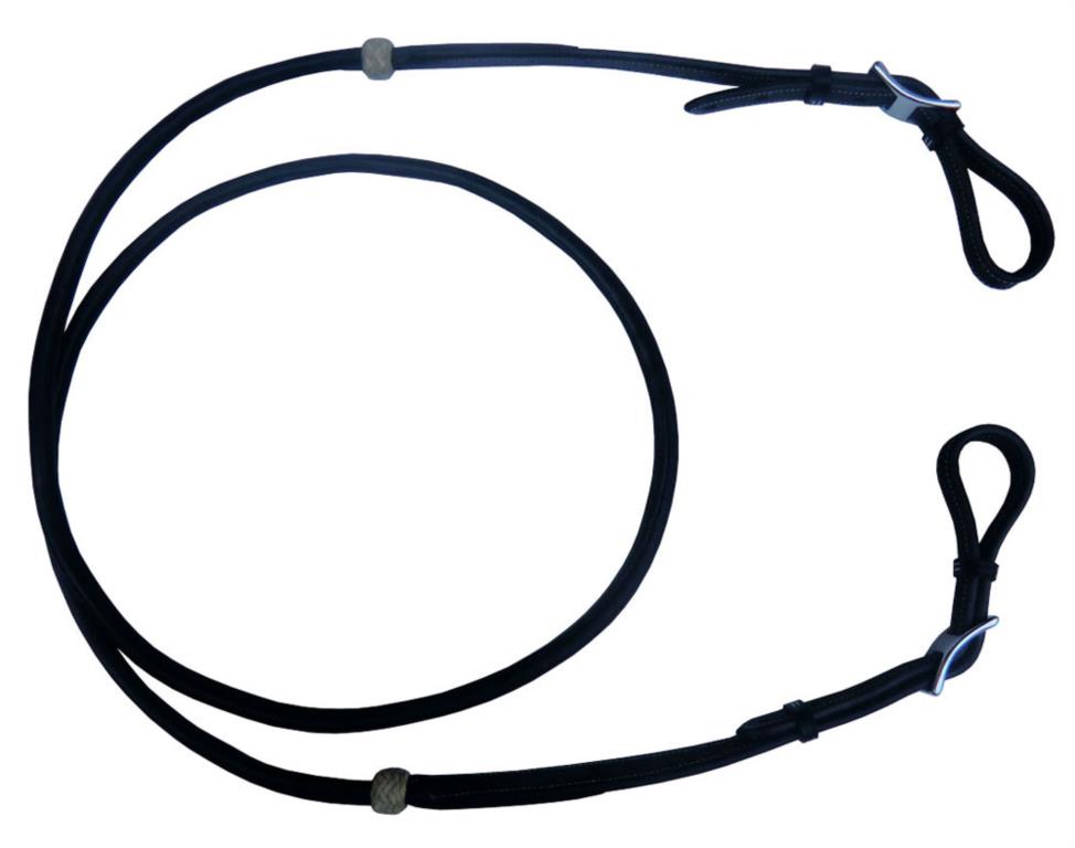Leder roping teugels, round