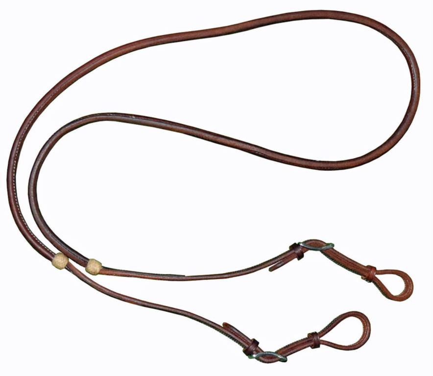Leder roping teugels, round