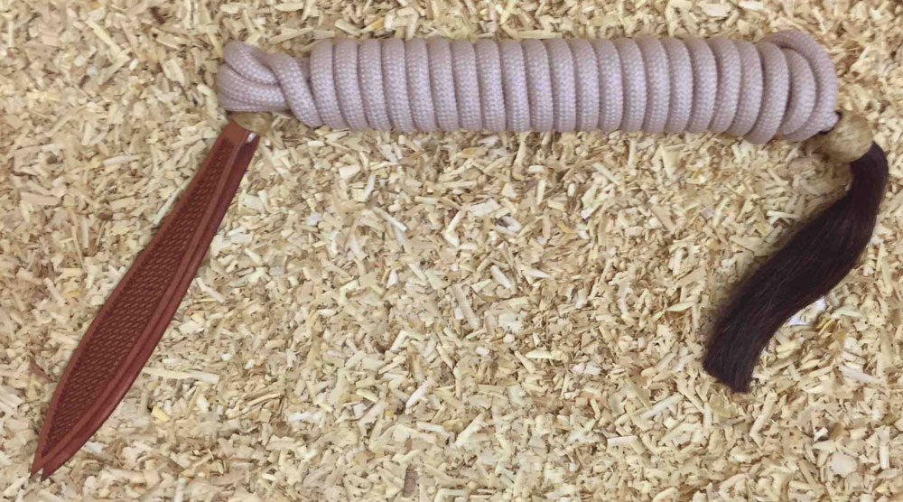Soft nylon braided mecate teugel