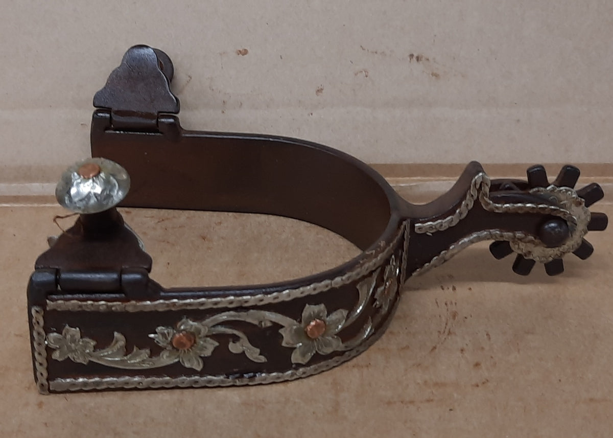 Bruin staal met zilver