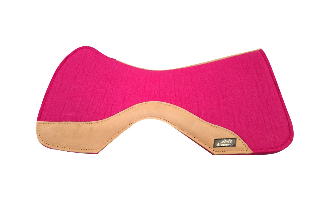 AlpenPad Pro Line Free – vrij bij de schoft – korte uitvoering 75 cm – Pink / licht leder