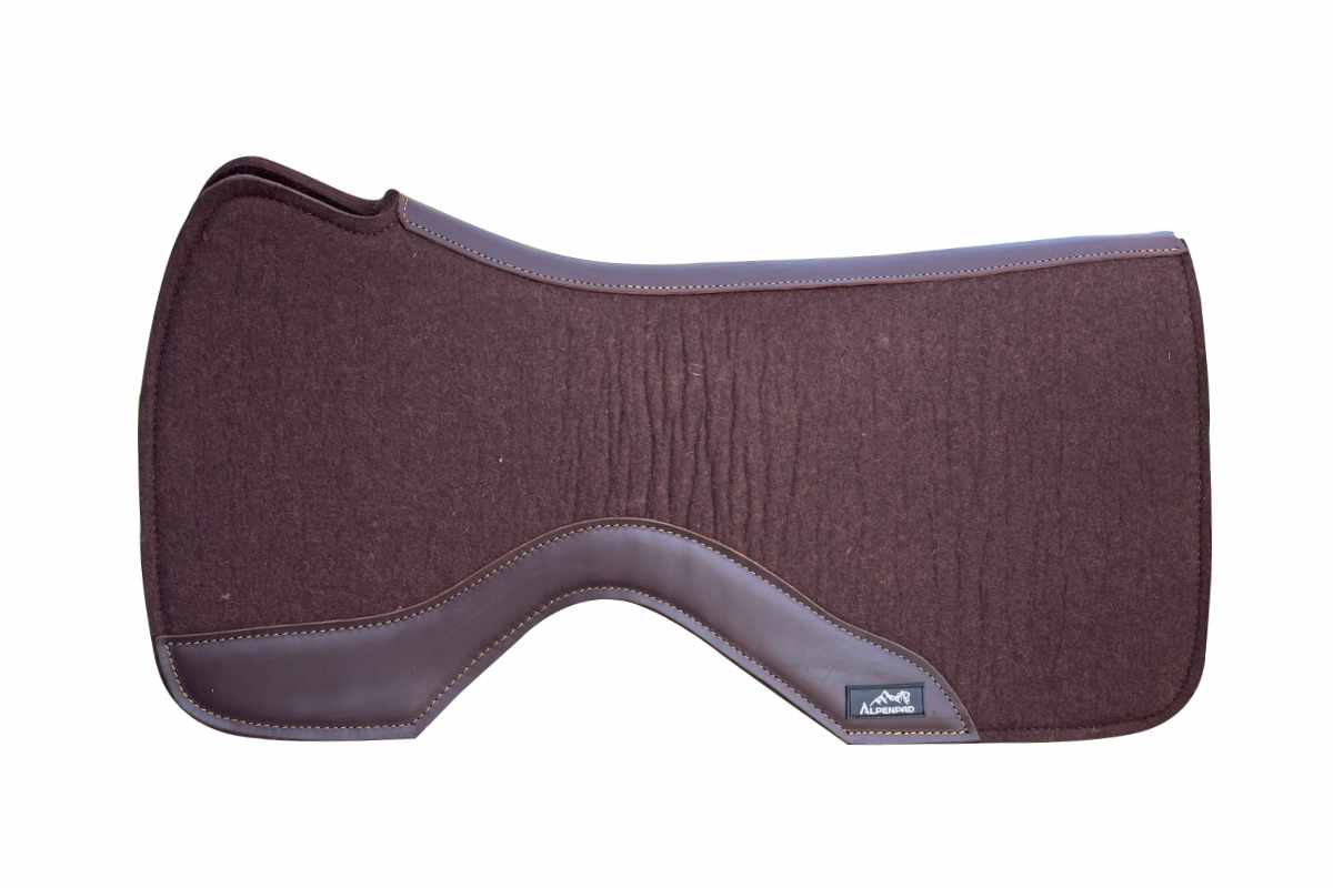 AlpenPad Pro Line Free – Performance Western Pad vrij bij de schoft – Kastanje