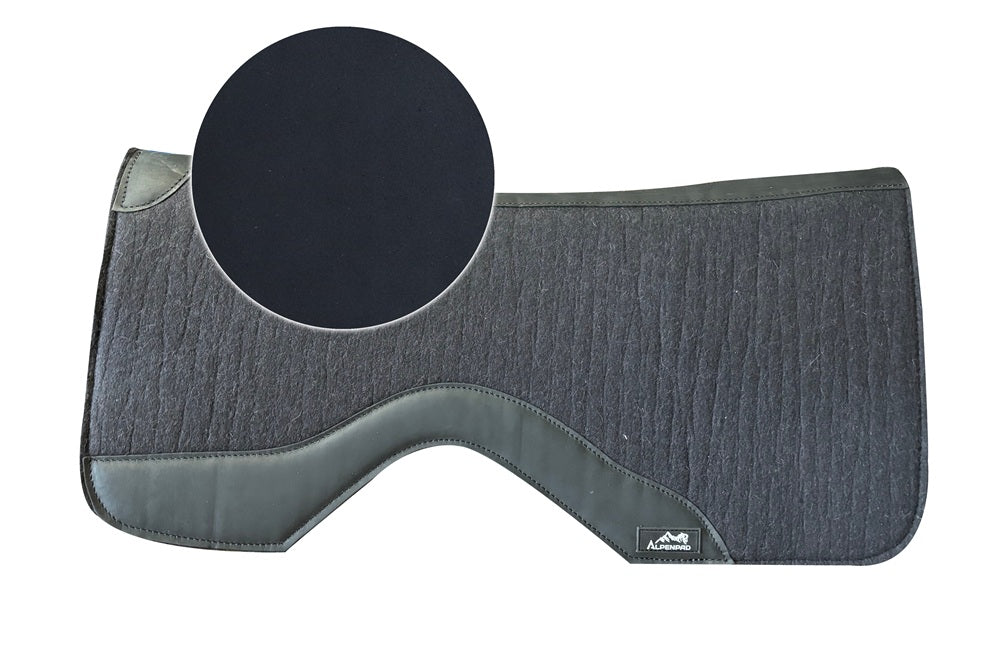 AlpenPad Pro Line – korte uitvoering 75 cm Black / zwart leder – neopreen onderzijde