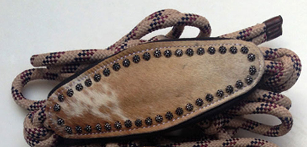 Lasso halster met COWHIDE neusriem