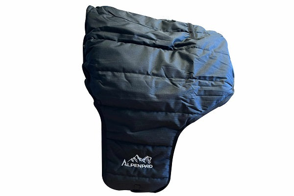 AlpenPad – gewatteerde en geborduurde Premium tackbag – zwart