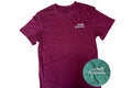 AlpenPad – Geborduurd heren katoenen shirt – zwart, donkergroen of burgundy