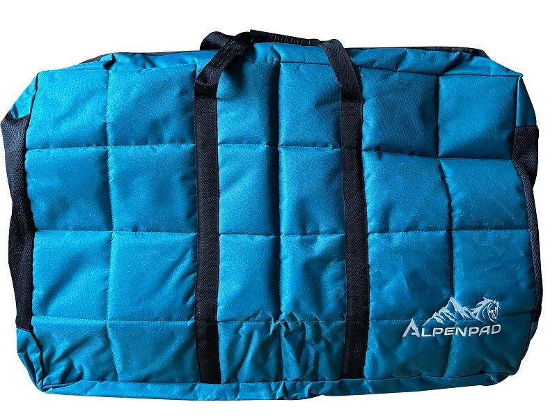 AlpenPad – gewatteerde en geborduurde Premium padbag & blanketbag – met twee Fächern