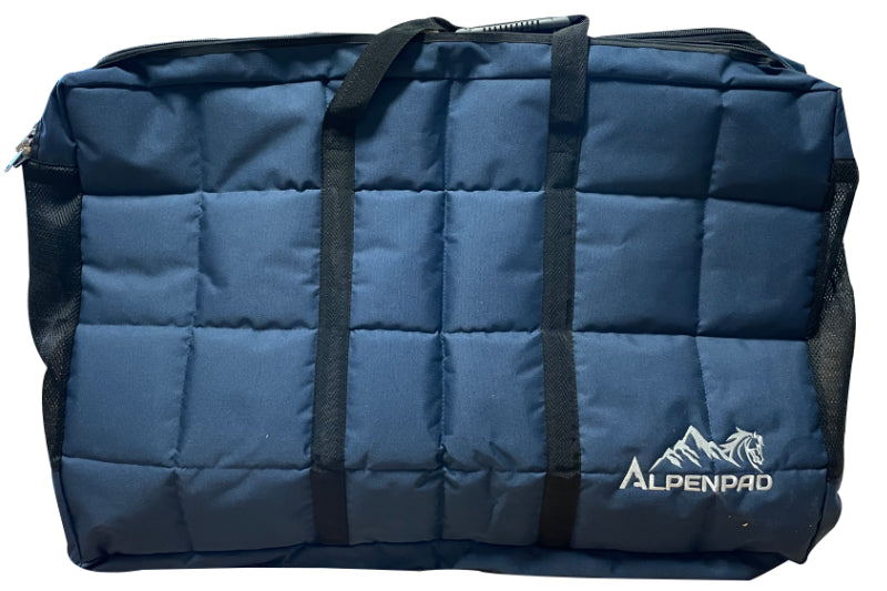 AlpenPad – gewatteerde en geborduurde Premium padbag & blanketbag – met twee Fächern