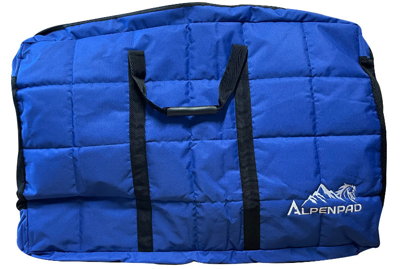 AlpenPad – gewatteerde en geborduurde Premium padbag & blanketbag – met twee Fächern