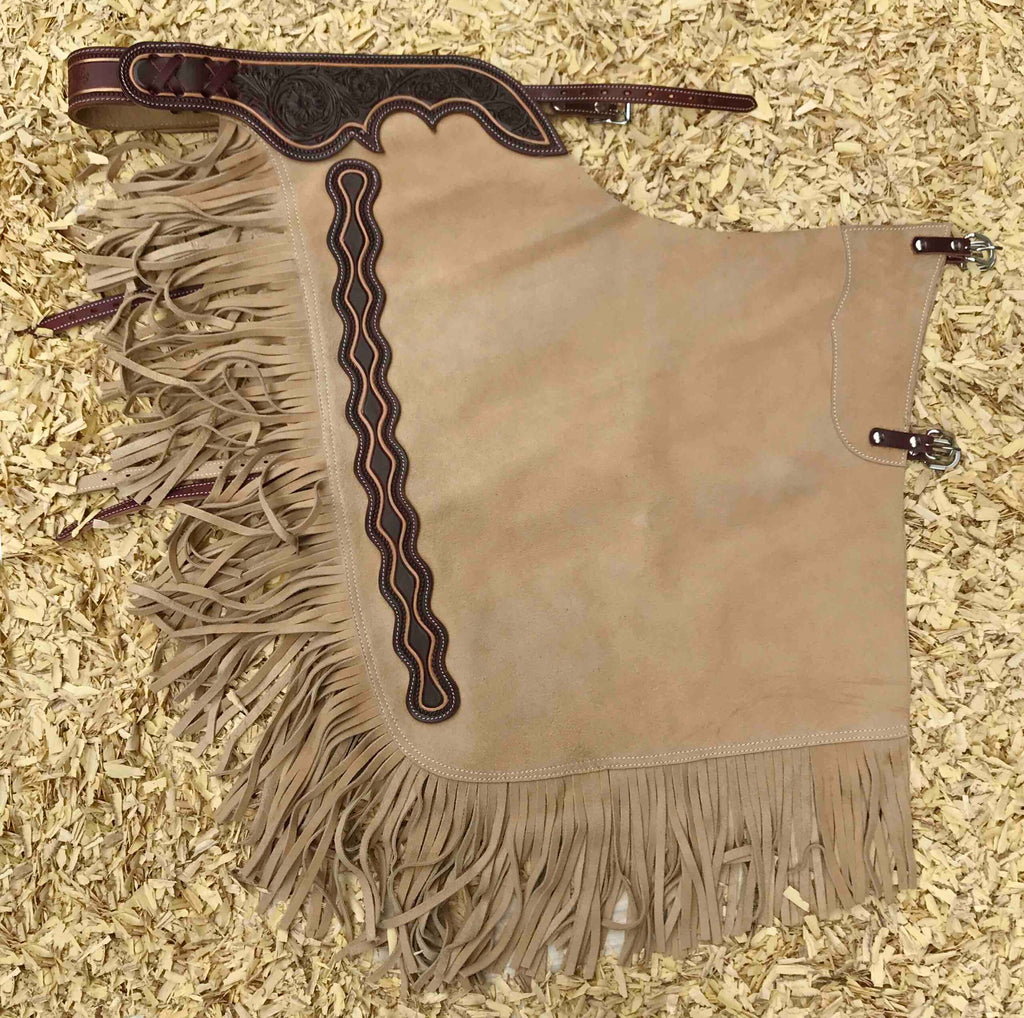 BEIGE suède CHINK chaps