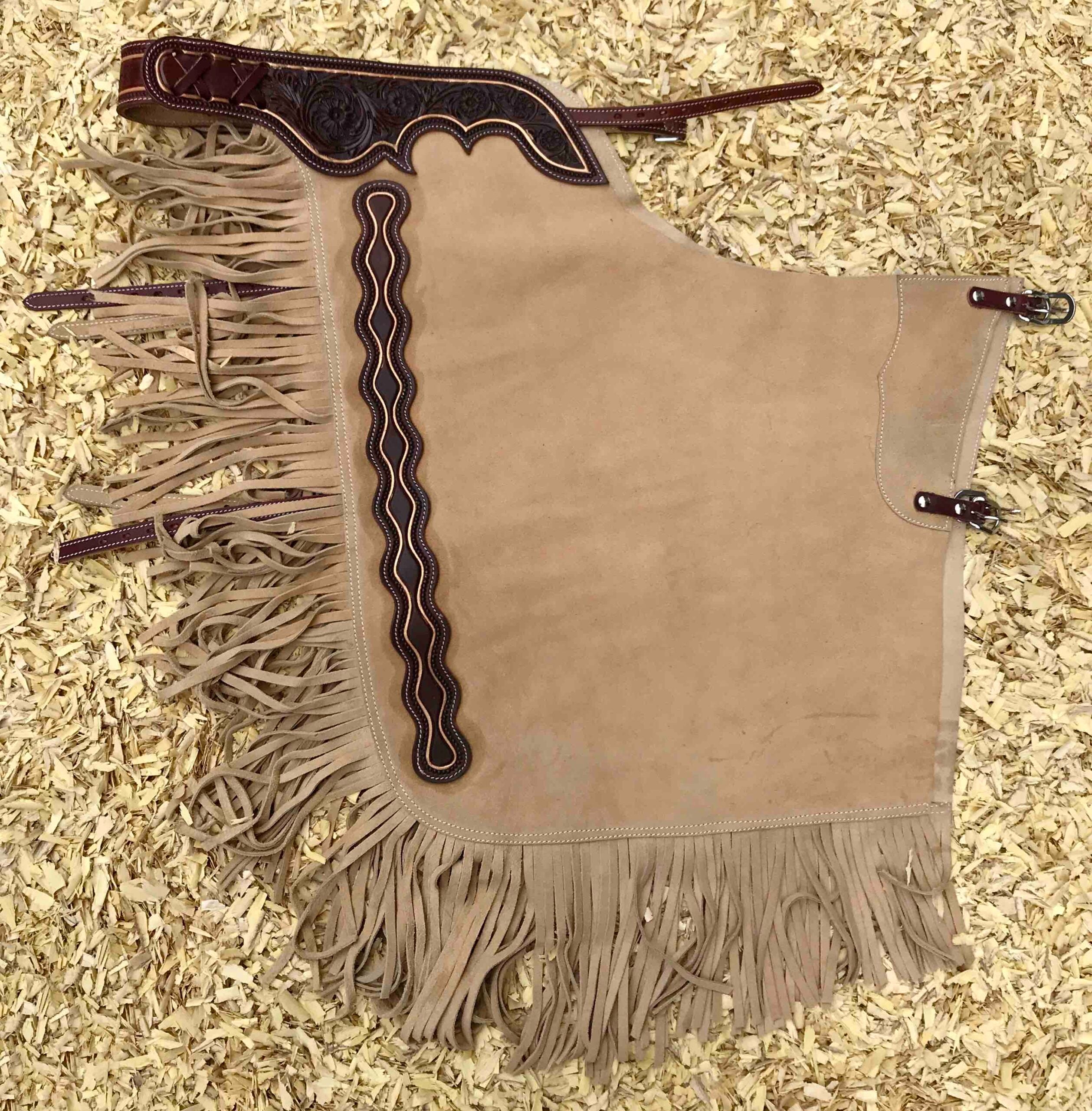 BEIGE suède CHINK chaps