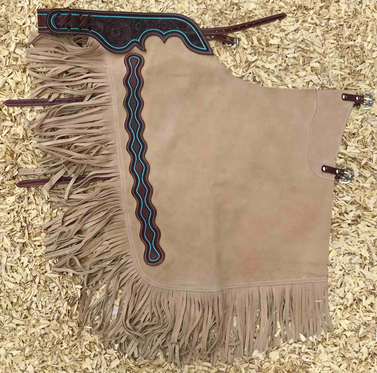BEIGE suède CHINK chaps