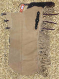 Beige suède LONG chink chaps
